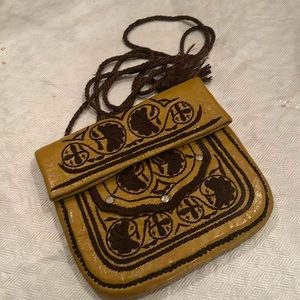 Vintage Antique Moroccan Berber Embroidered Bag